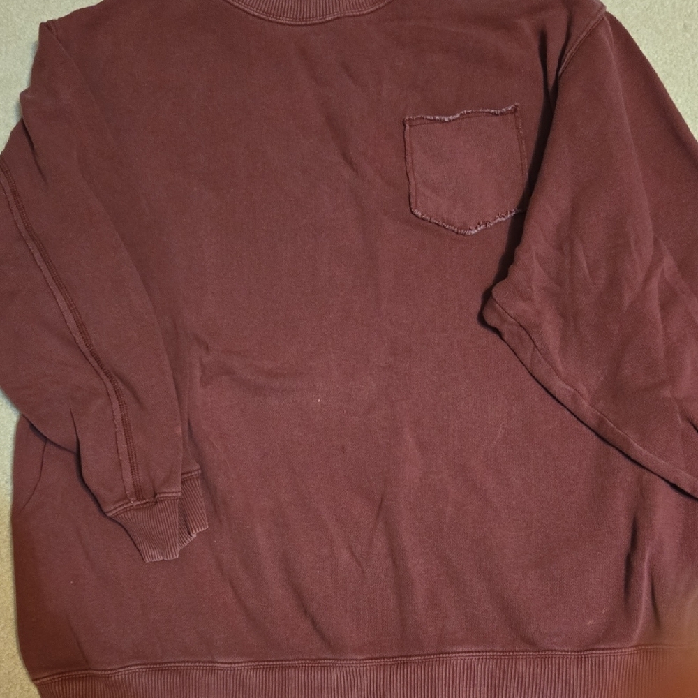 Aerie Women's Maroon Crewneck Sweater